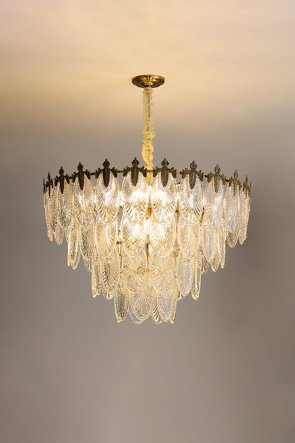 Vintage Crystal Leaf Chandelier - SamuLighting
