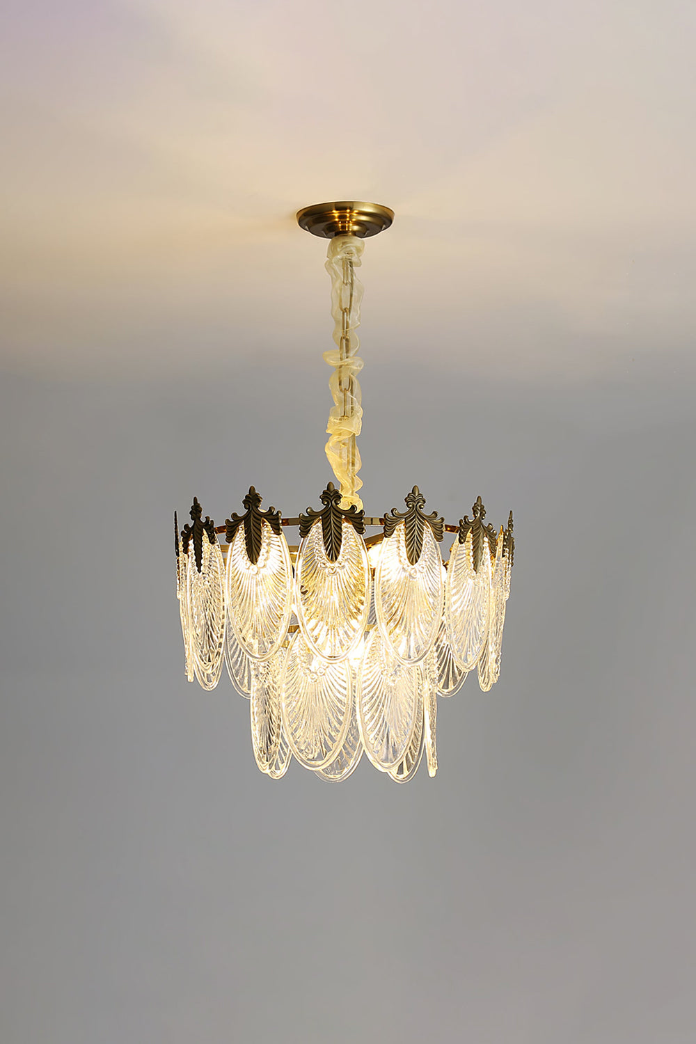 Vintage Crystal Leaf Chandelier - SamuLighting