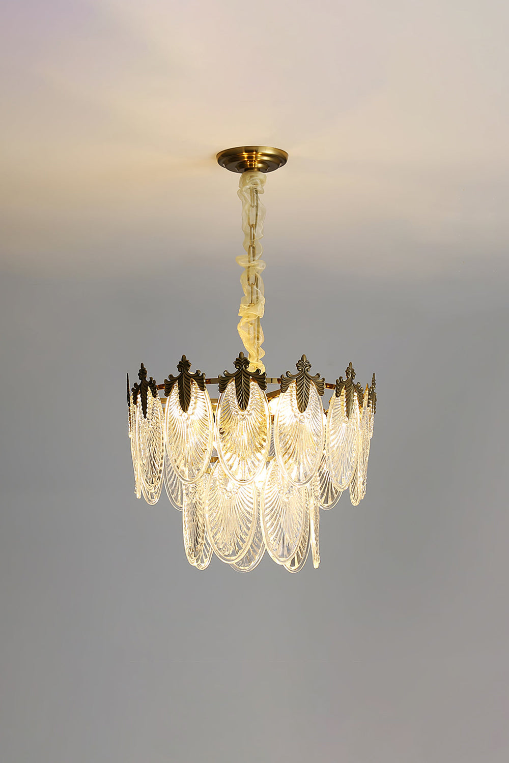 Vintage Crystal Leaf Chandelier - SamuLighting