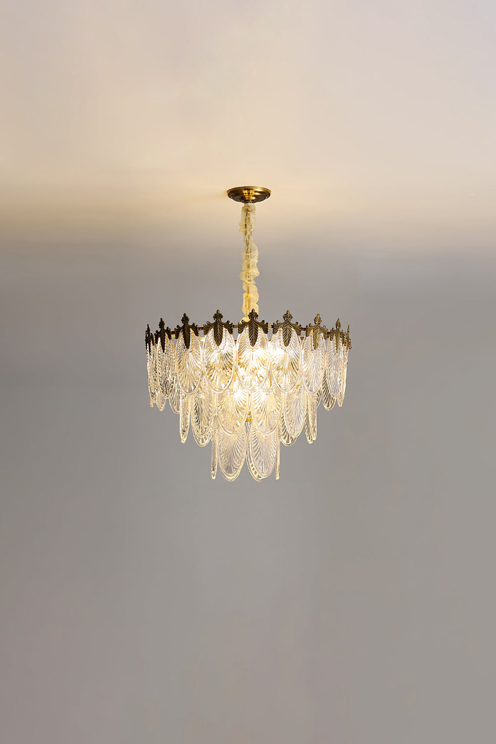 Vintage Crystal Leaf Chandelier - SamuLighting