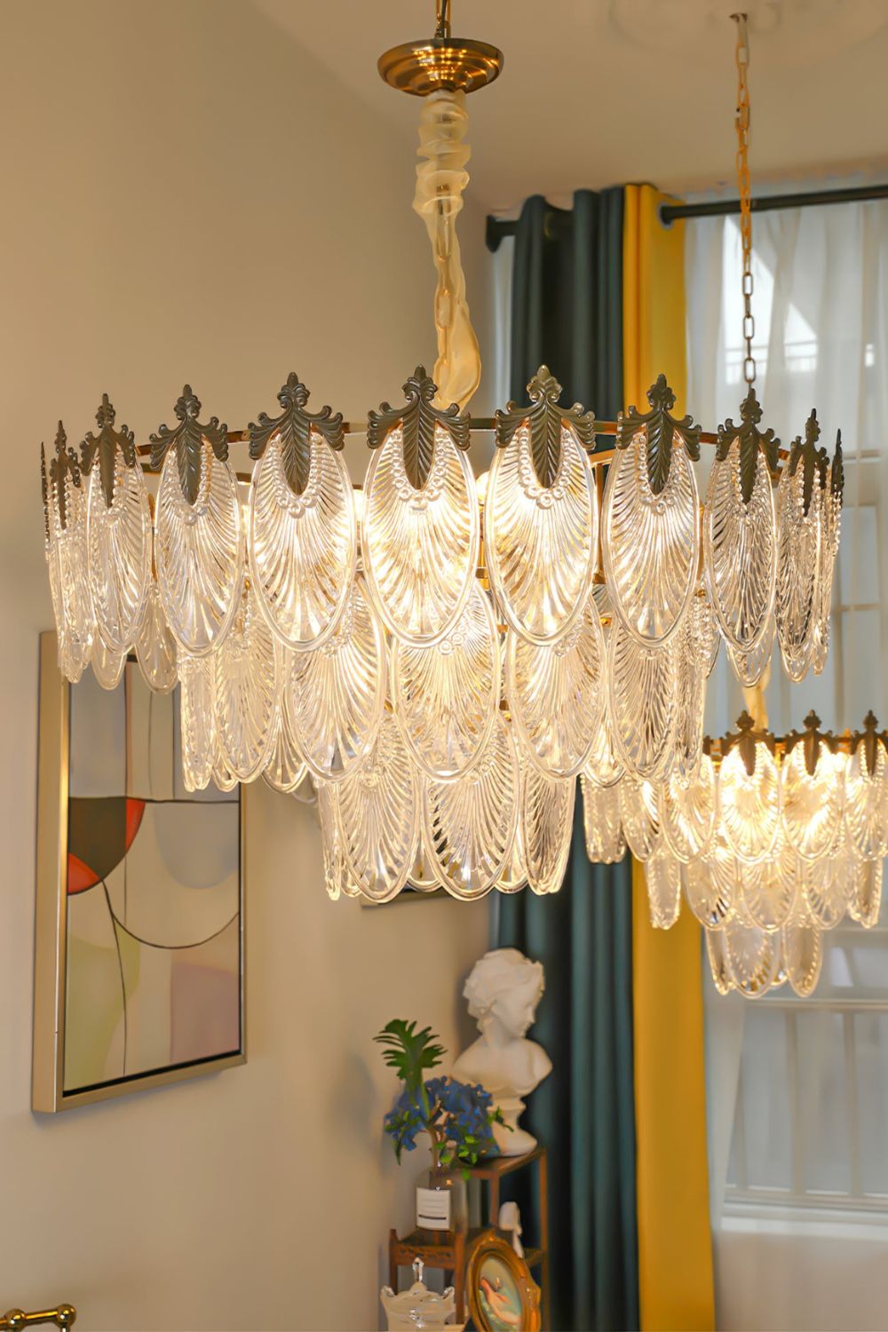 Vintage Crystal Leaf Chandelier - SamuLighting
