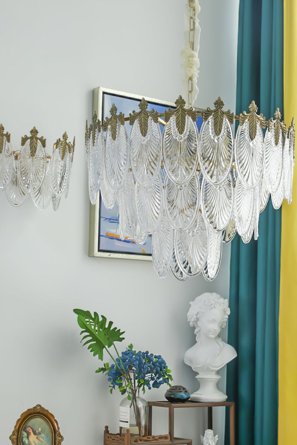 Vintage Crystal Leaf Chandelier - SamuLighting