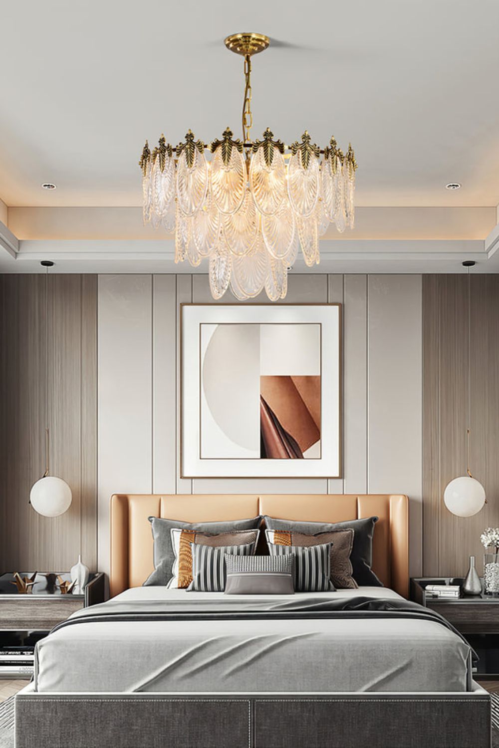 Vintage Crystal Leaf Chandelier - SamuLighting