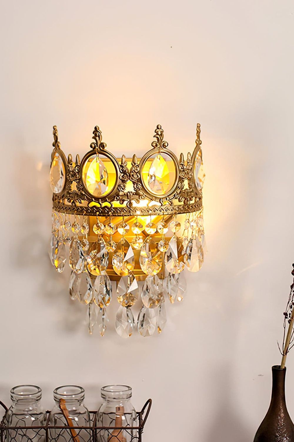 Vintage Crystal Sconce - SamuLighting