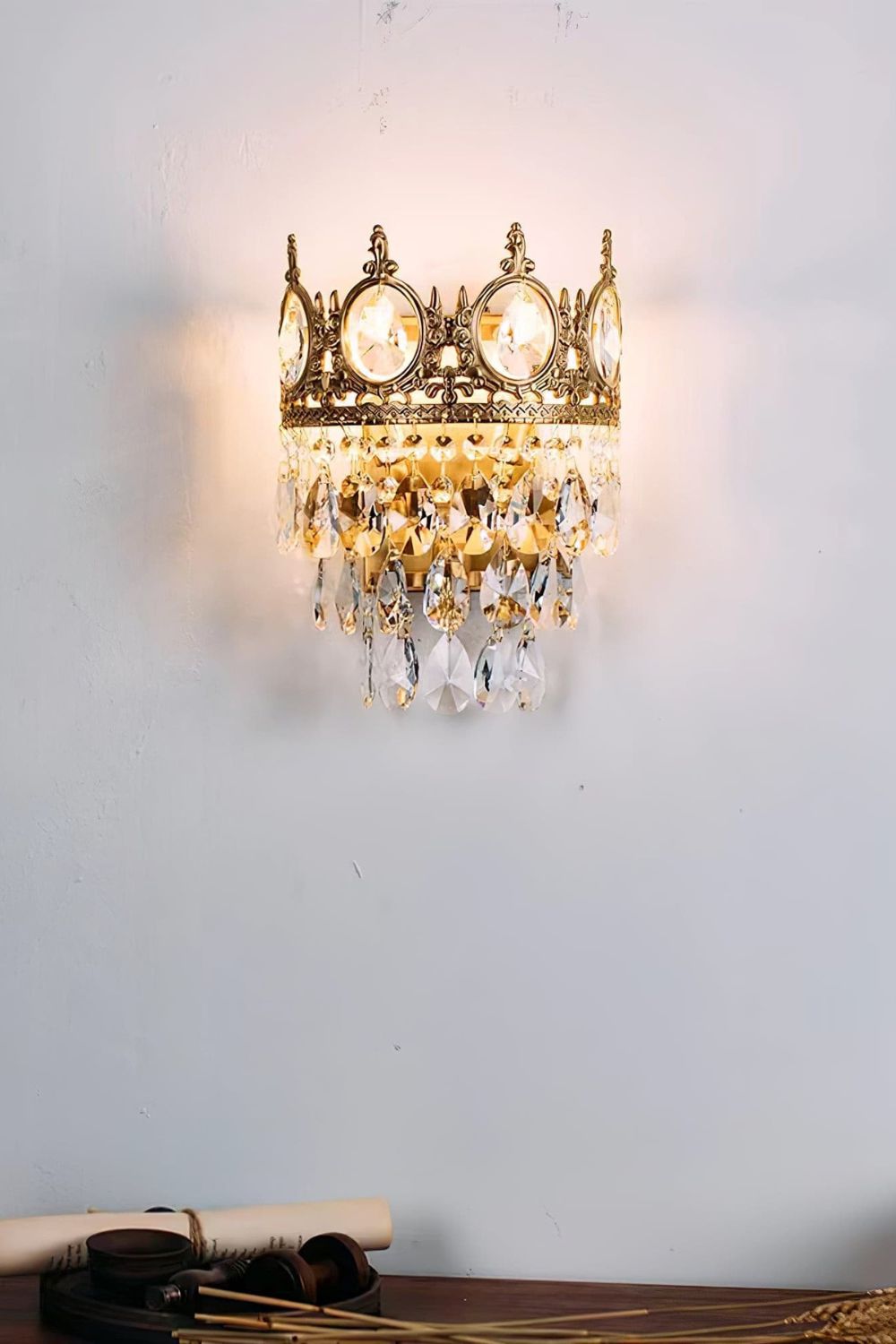 Vintage Crystal Sconce - SamuLighting