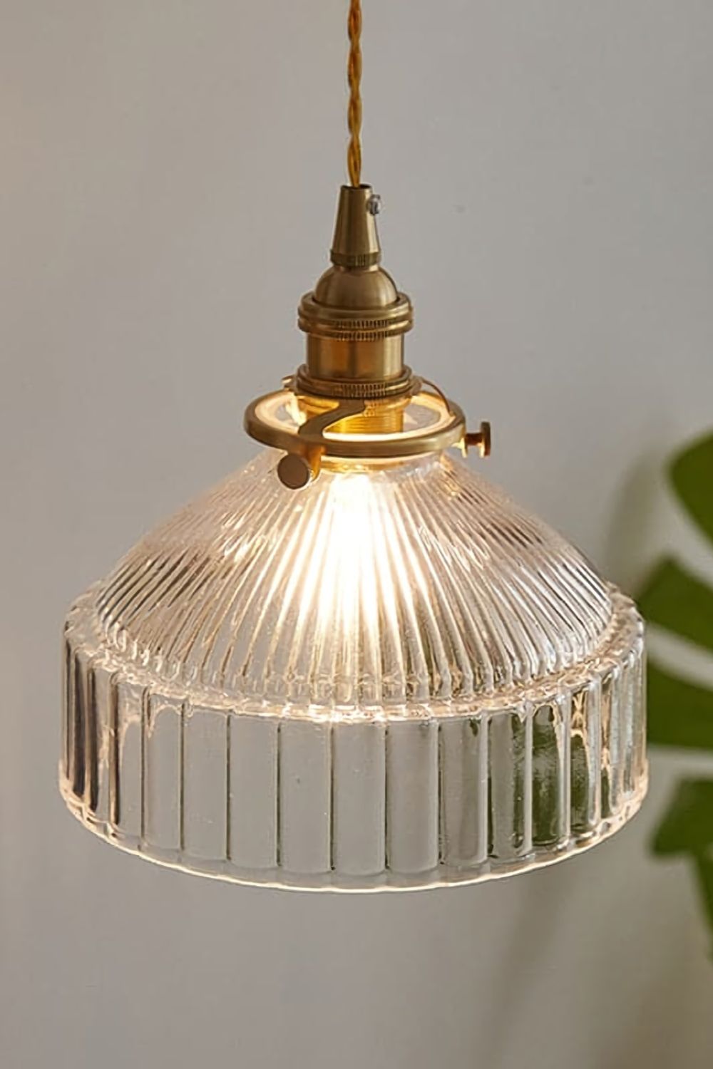 Vintage Glass Pendant Light