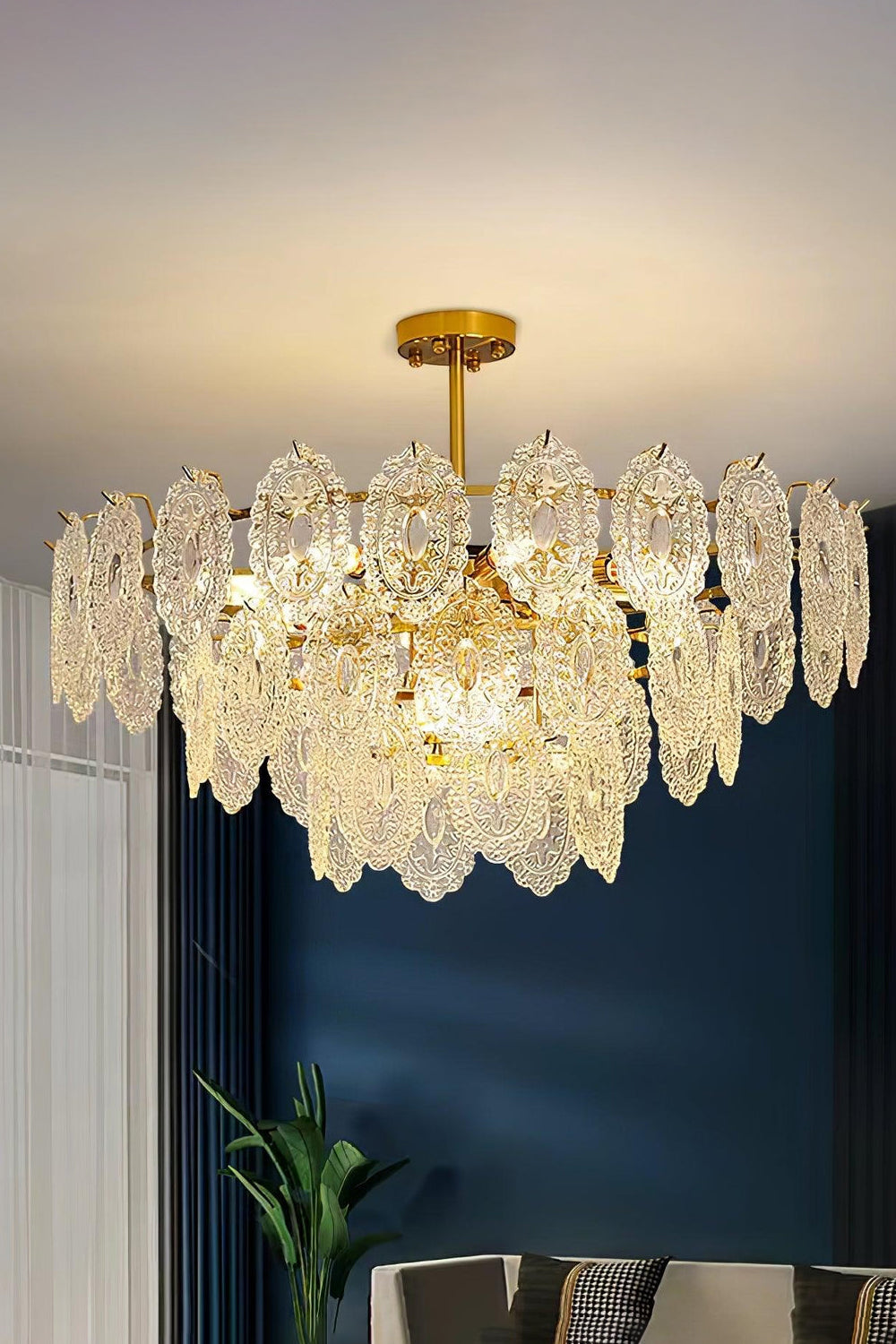Wave Glass Chandelier - SamuLighting