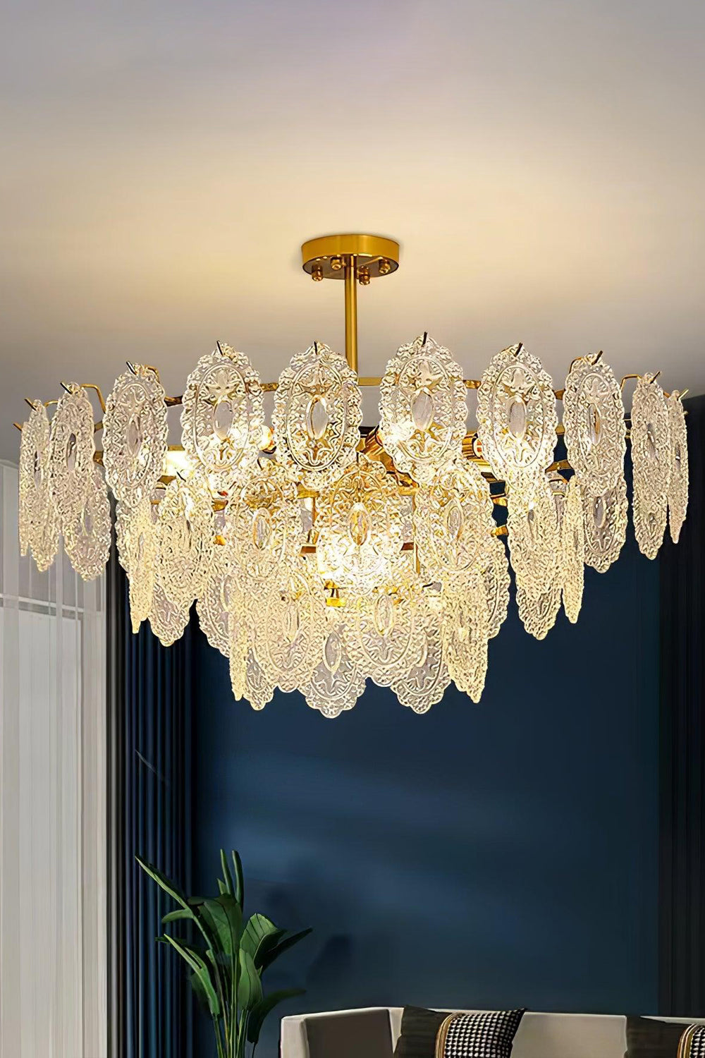 Wave Glass Chandelier - SamuLighting